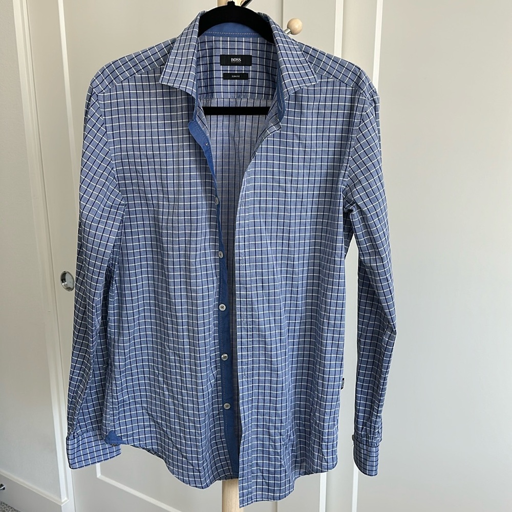 Hugo Boss slim fit men’s dress shirt sz M